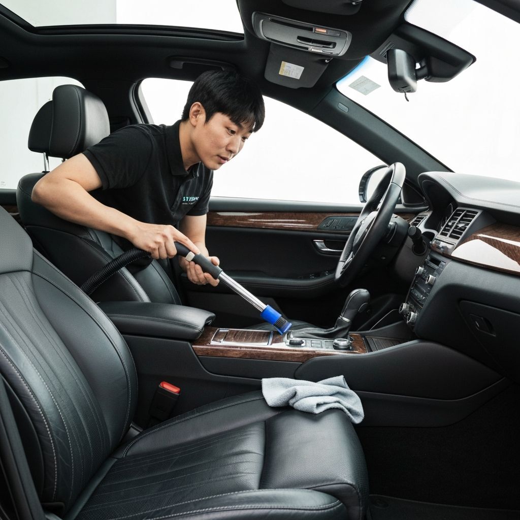 실내 세차 및 클리닝